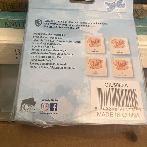 Gilmore Girls Luke's Diner Stars Hollow, CT set of Coasters. New. - Picture 2 of 3